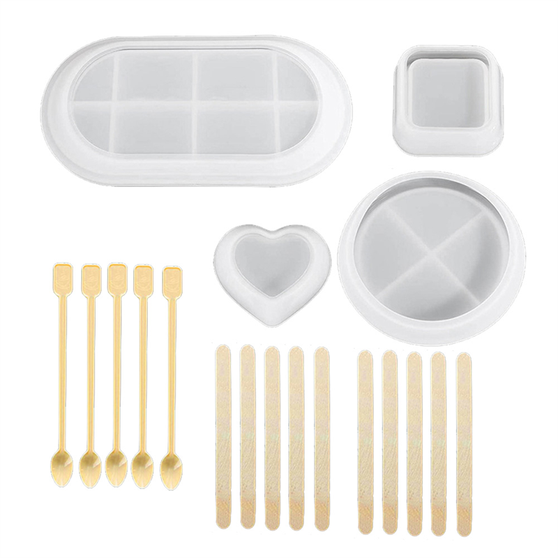 Coaster Mold Square - Forma silikonowa AB47-Tray do samodzielnego wykonania
