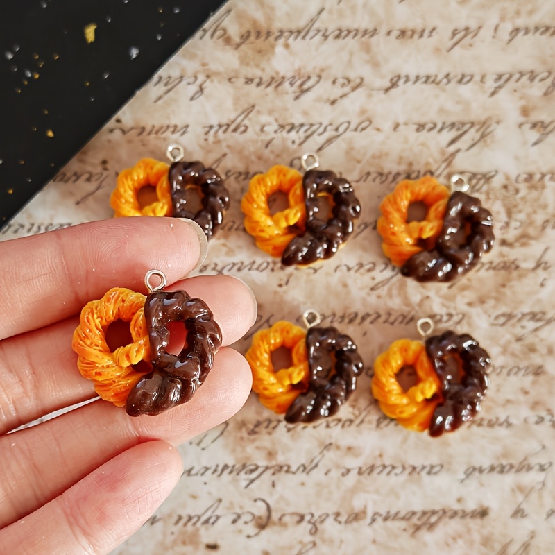 Resin Art Jewellery Kit - 6 szt. Symulowane serca z czekolady,