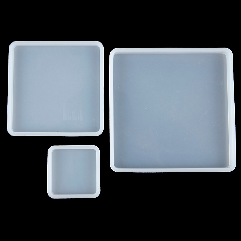Coaster Mold Square - Kwadratowe silikonowe formy do odlewania żywicy