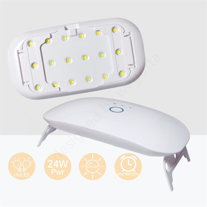 Uv Lamp Nail Resin - 24W USB akumulatorowa lampa UV LED