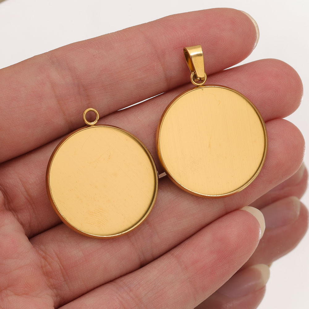 Resin Art Jewellery Kit - 10 szt. Złote zawieszki ze stali