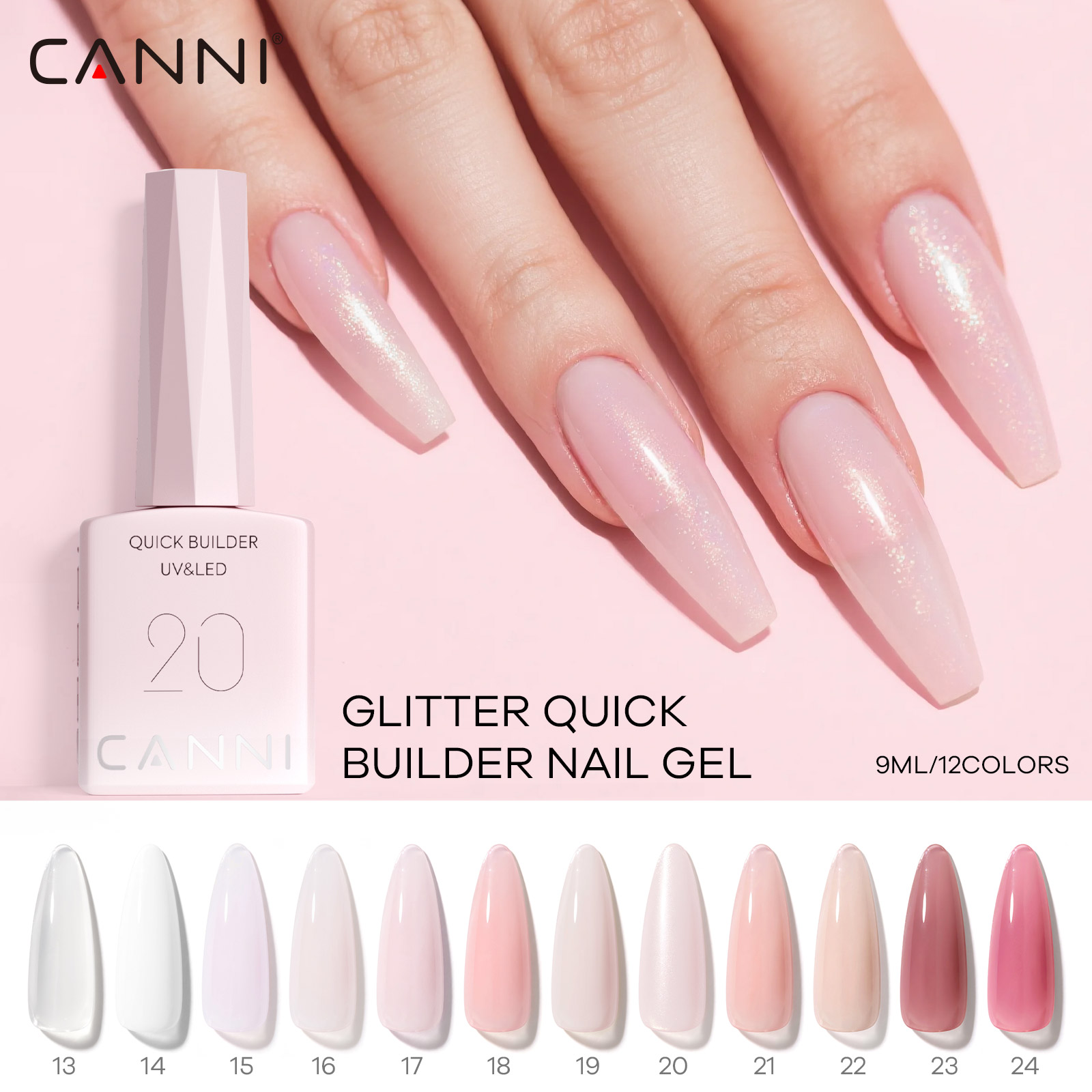 Uv Lamp Nail Resin - Żel do budowania paznokci CANNI UV,