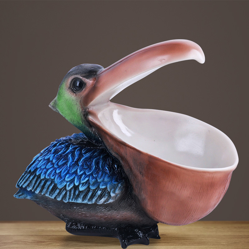Resin Art Unique Ideas - ‌ Figurka Tukan Pelikan, Taca na