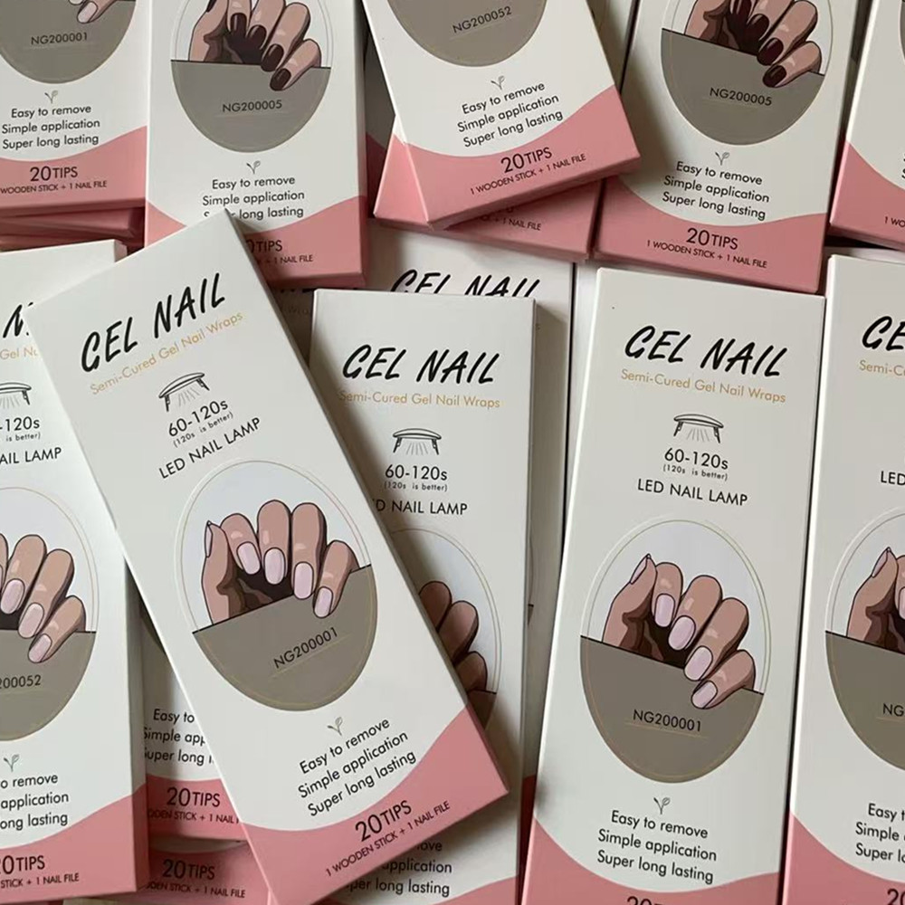 Uv Lamp Nail Resin - Huizi Francuskie Żelowe Naklejki na Paznokcie