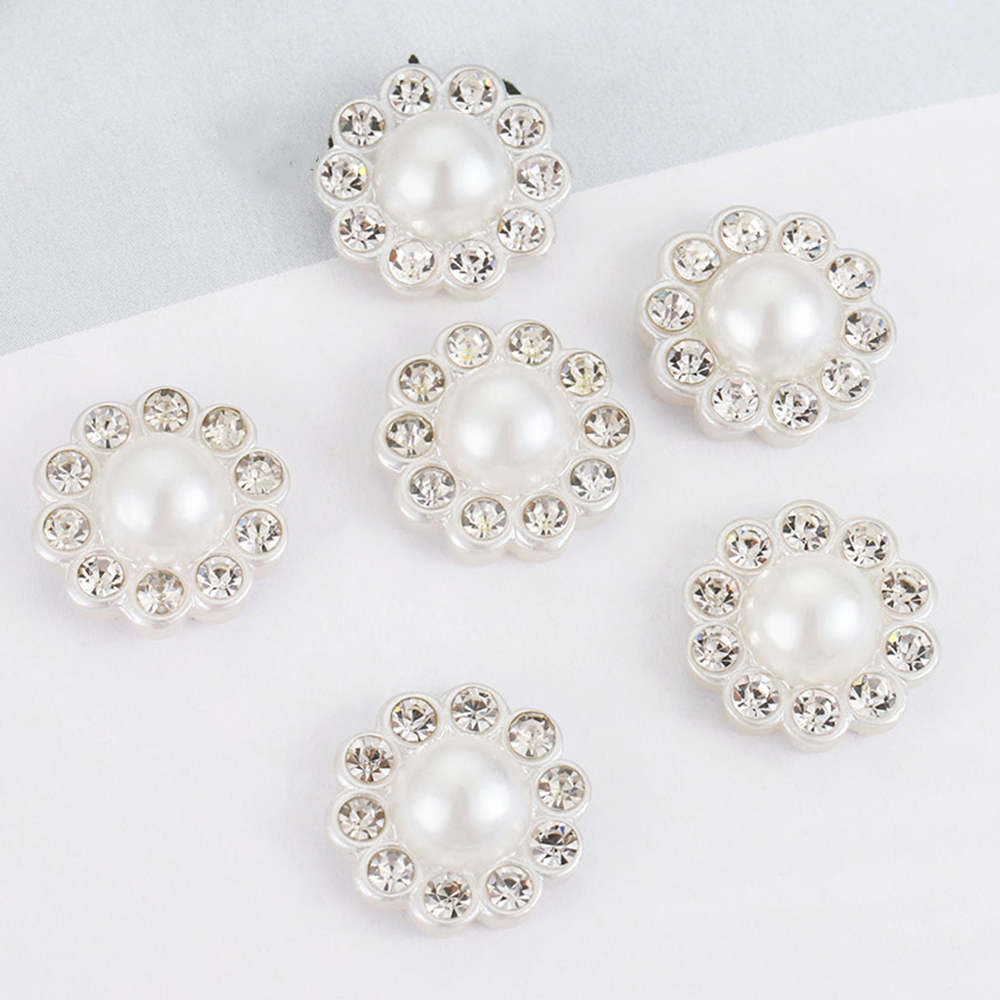 Resin Art Jewellery Kit - 50 szt. Białe płaskie imitacje pereł
