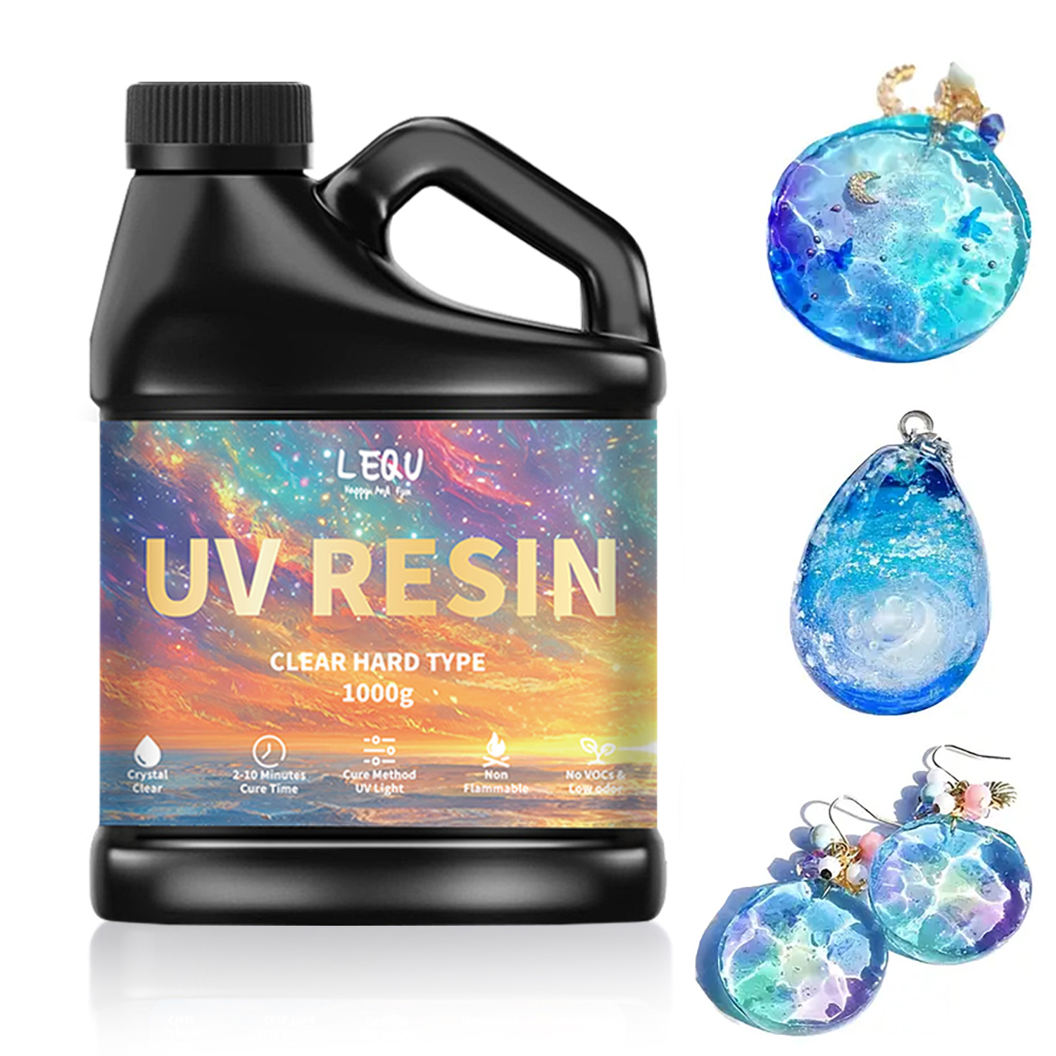 Resin Art Supplies - Żywica epoksydowa UV 100/200/500/1000g, klej o