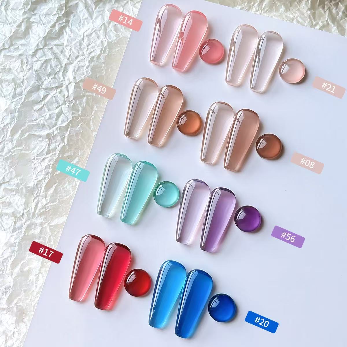 8 kolorów żelu do paznokci Zes – Uv Lamp Nail Resin recenzja i cena