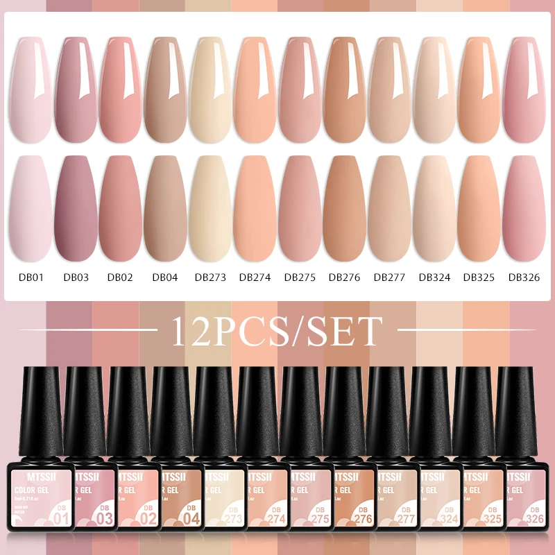 MTSSII 12Pcs/Set Nude Skin Col – Uv Lamp Nail Resin recenzja i cena