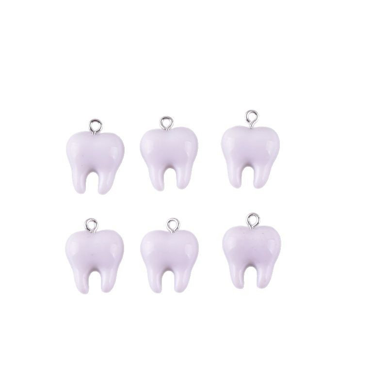 10 szt. Urocze białe zawieszki – Resin Art Jewellery Kit recenzja i cena