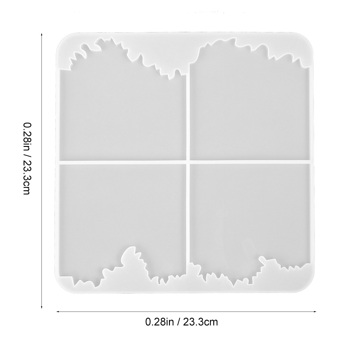 1 szt. biała forma silikonowa  – Coaster Mold Square recenzja i cena