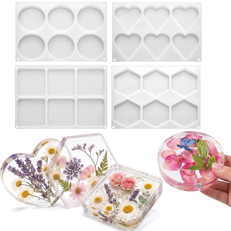 Formy silikonowe FYBL do żywic – Coaster Mold Square recenzja i cena