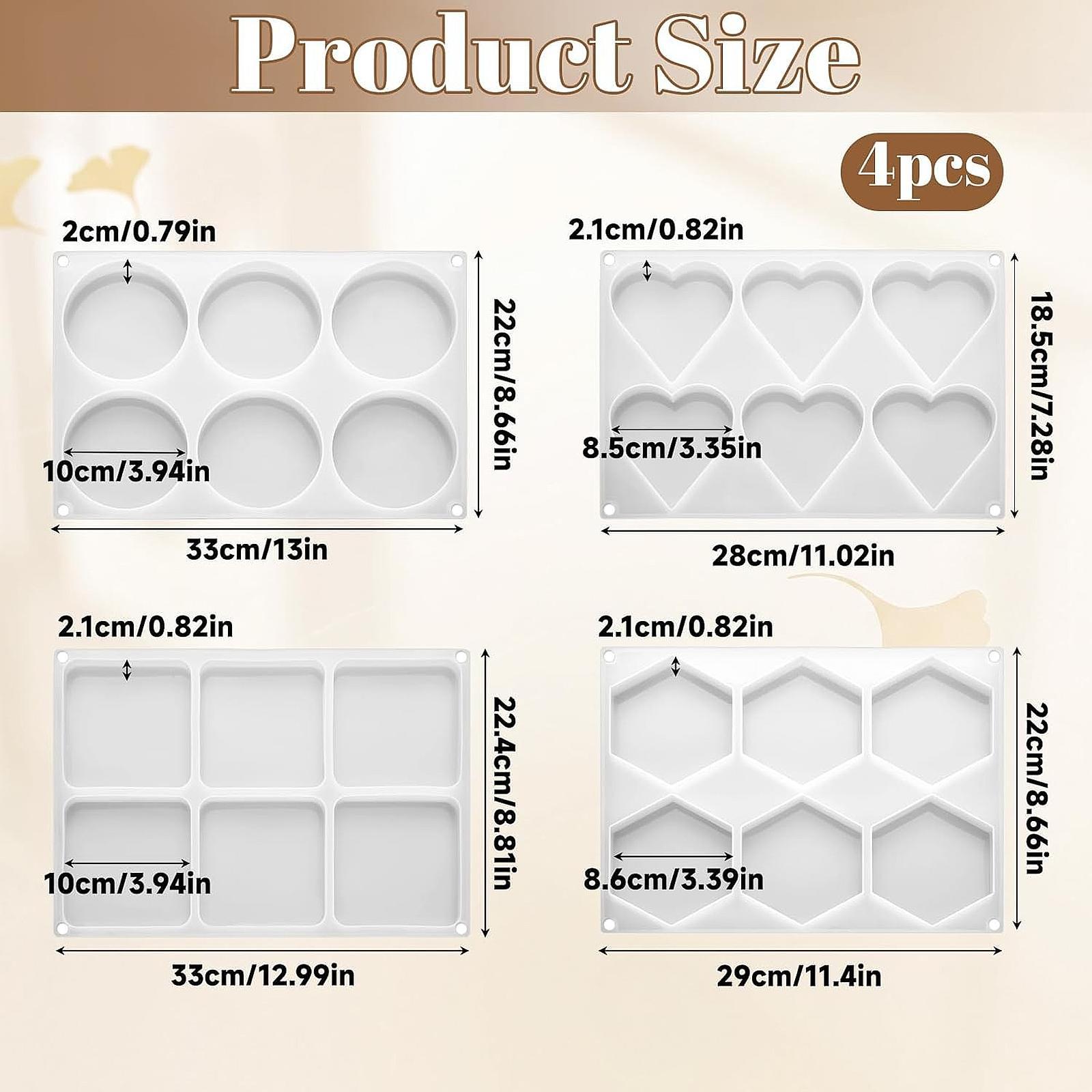 4 szt. Głębokie formy do żywic – Coaster Mold Square recenzja i cena