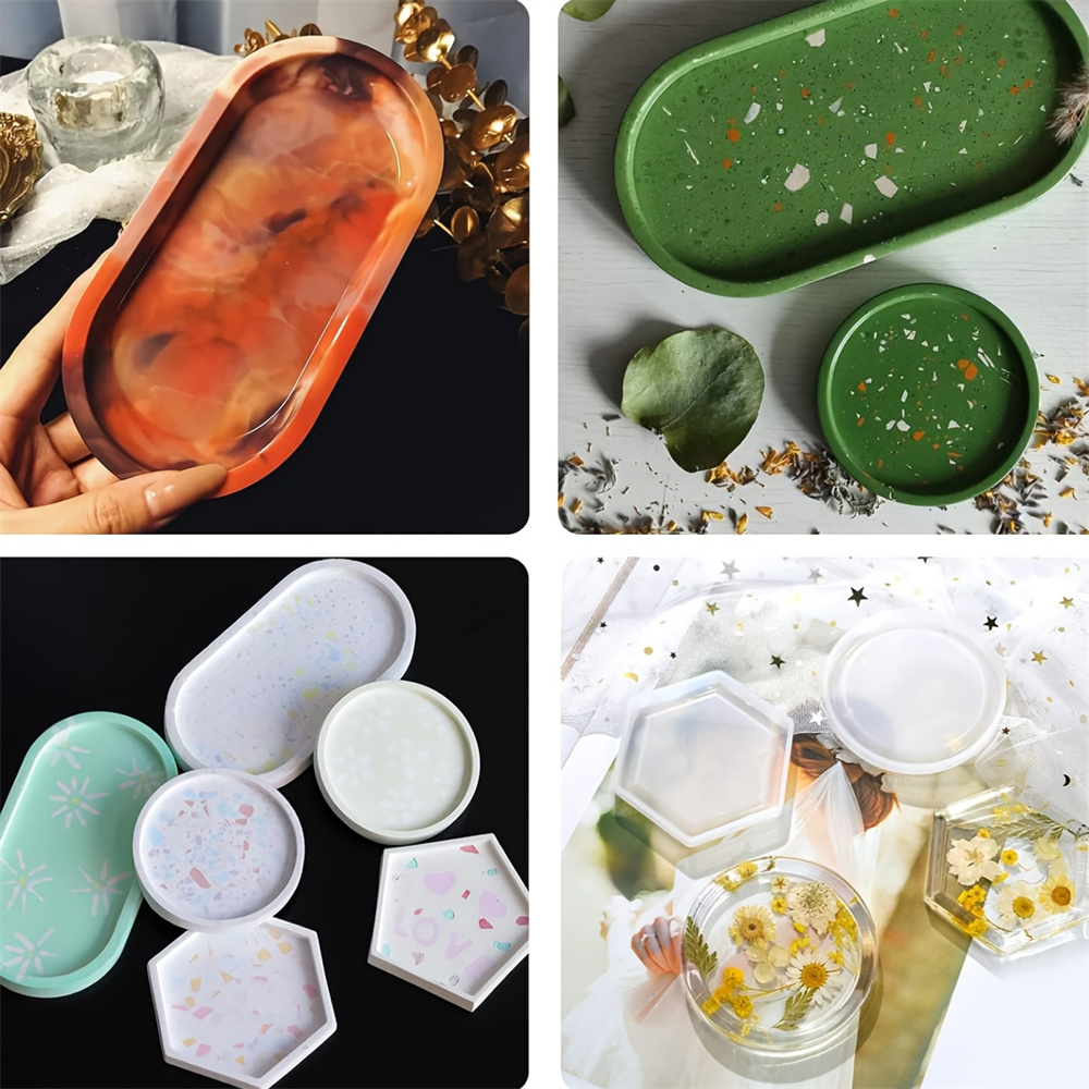 4 sztuki / zestaw silikonowych – Coaster Mold Square recenzja i cena