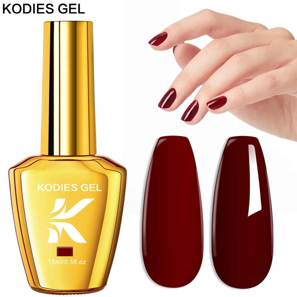KODIES GEL Burgundy Red Gel Na – Uv Lamp Nail Resin recenzja i cena